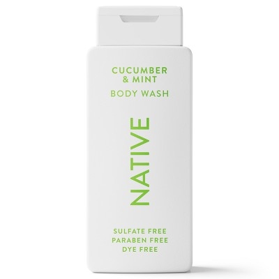 Native Sulfate-Free Body Wash - Cucumber & Mint - 18 fl oz: Liquid for Normal Skin, Basic Cleansing