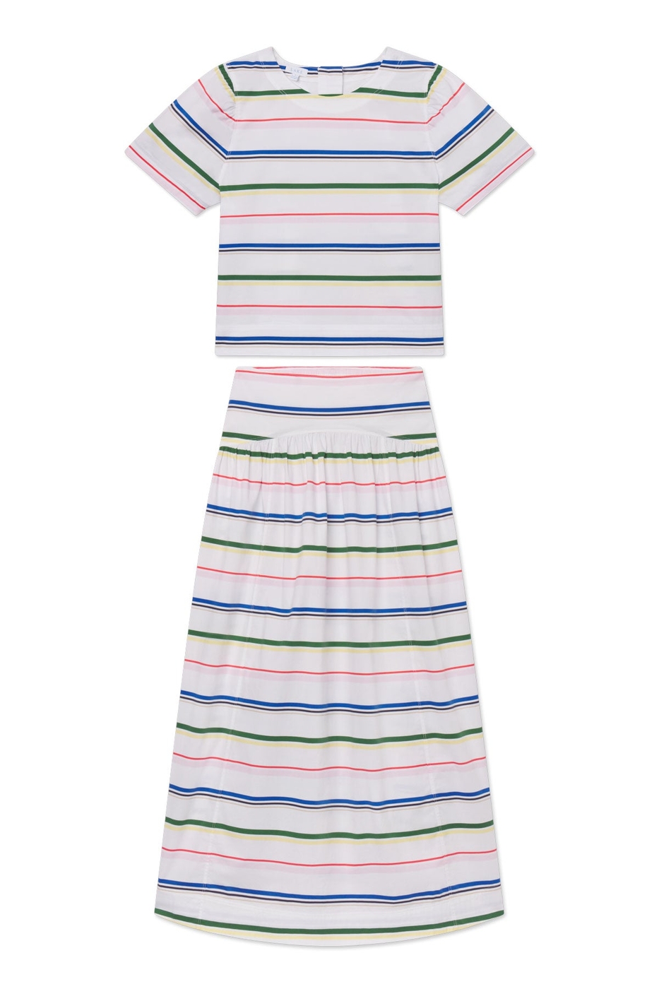 Al Fresco Skirt Set in Multi Color Stripe — XS