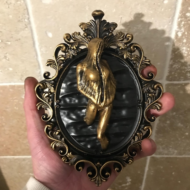 Silent Hill LYING FIGURE Wall Art | Gothic Horror Decor | Ornate Baroque Wall Hanging | Dark Video Game Fan Art | Macabre Gaming Gift