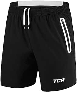 TCA Pantalones Cortos Hombre Deporte con Bolsillos de Cremallera - Pantalon Corto Deportivo Hombre Tecnología Elite Tech - Running Shorts Men Gym Correr Padel