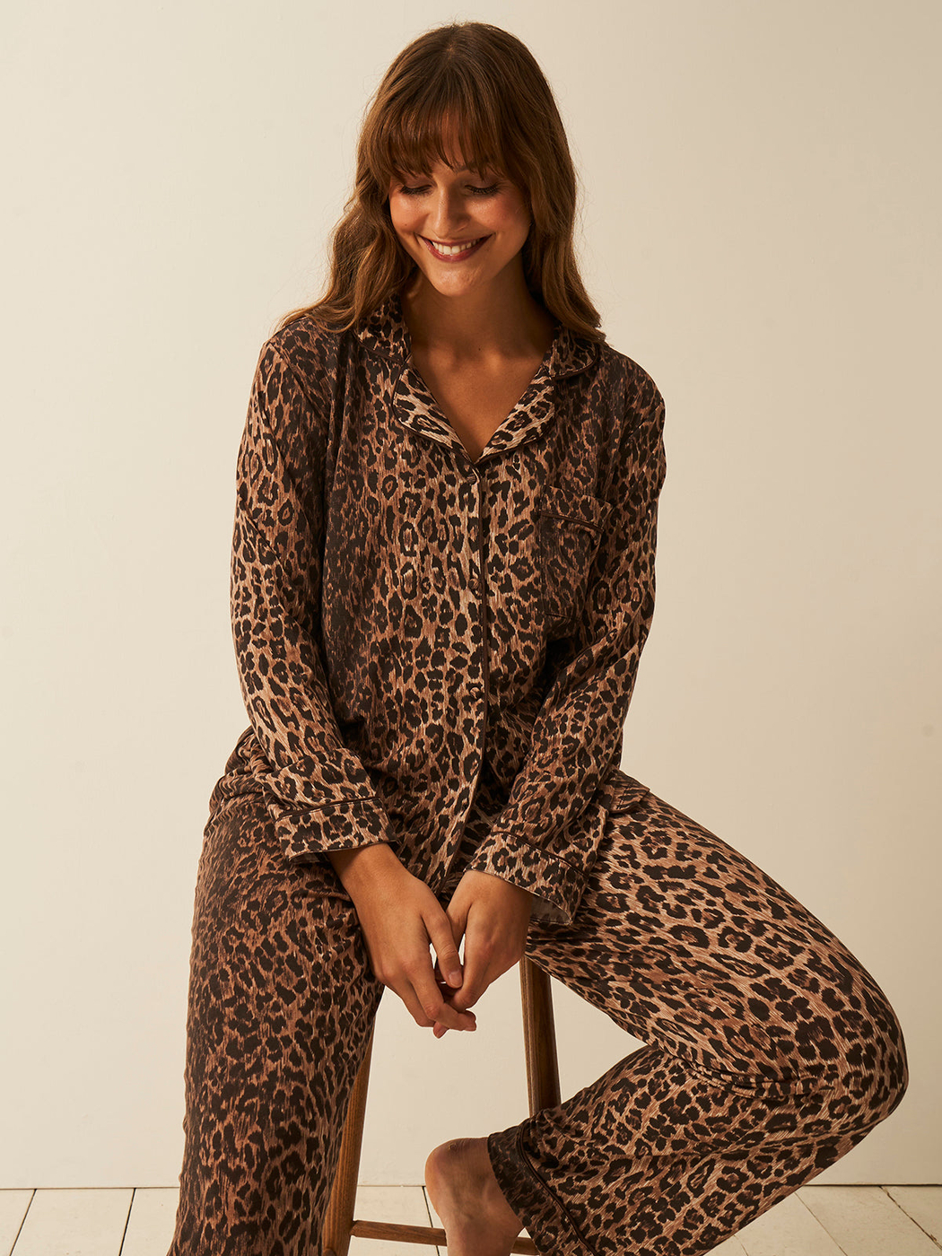 Long Pyjama Set - RIXO Classic Leopard