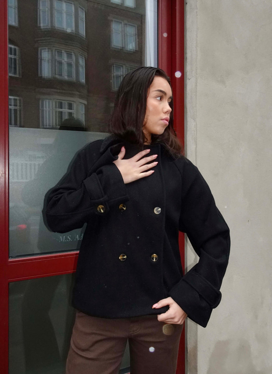 Partricia short trenchcoat - Black