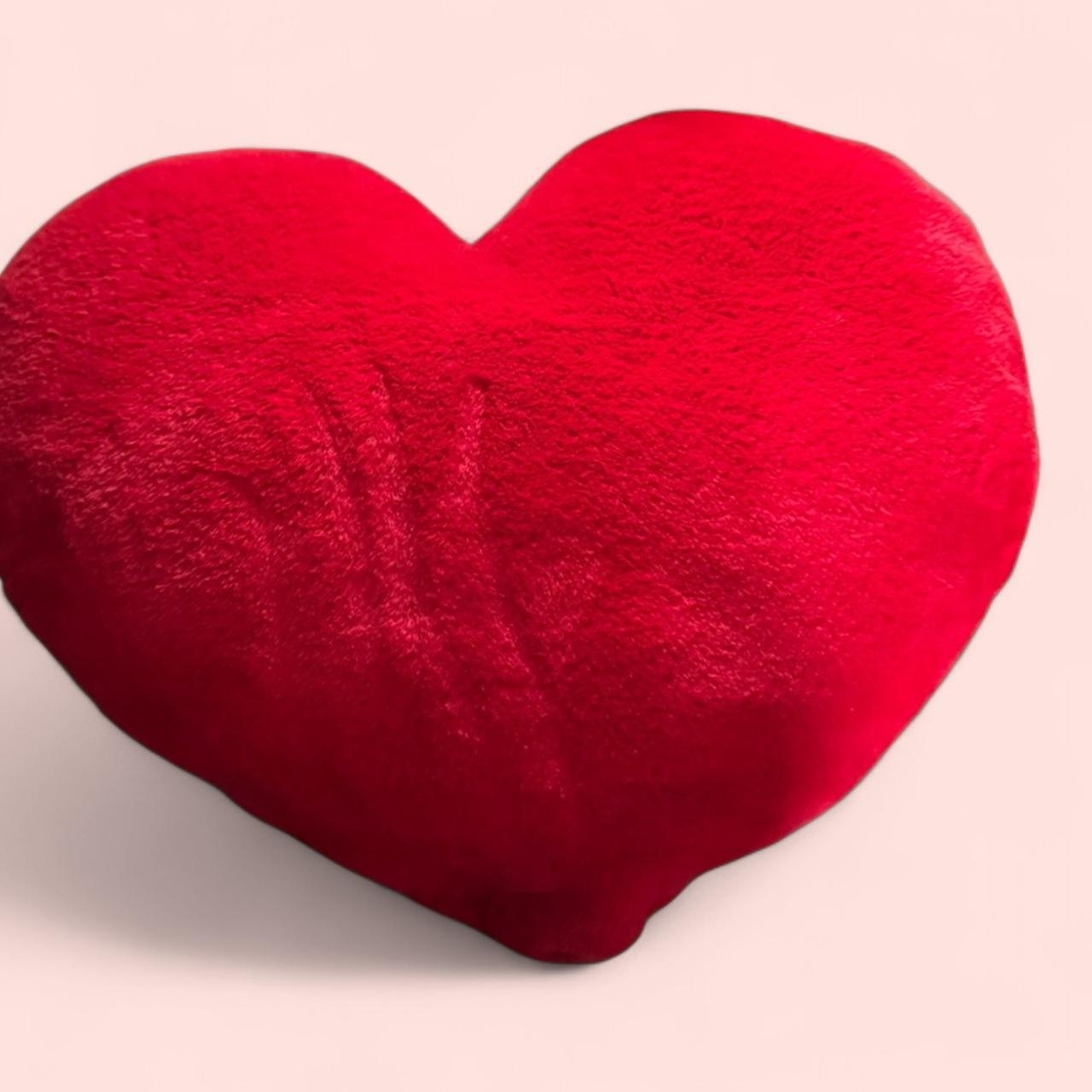 Red heart-shaped pillow
Beautiful item 
 #cozy...