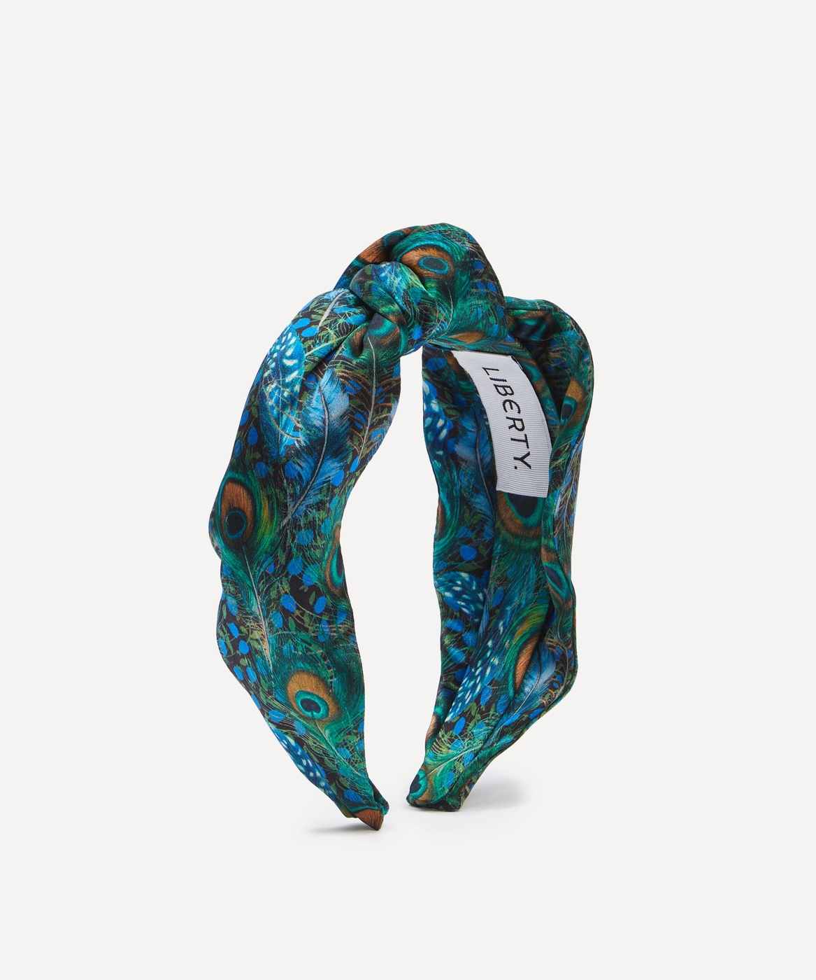 Peacock Manor Silk Satin Headband