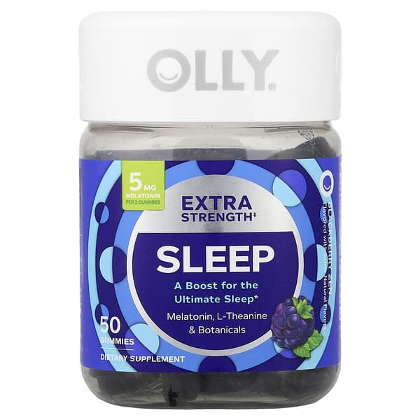 OLLY, Sleep Gummies, Blackberry Zen, 50 Gummies