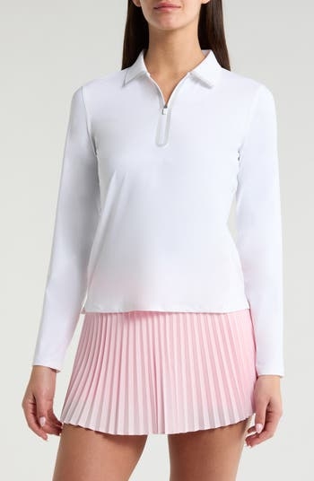 Silky Tech Nylon Long Sleeve Golf Polo