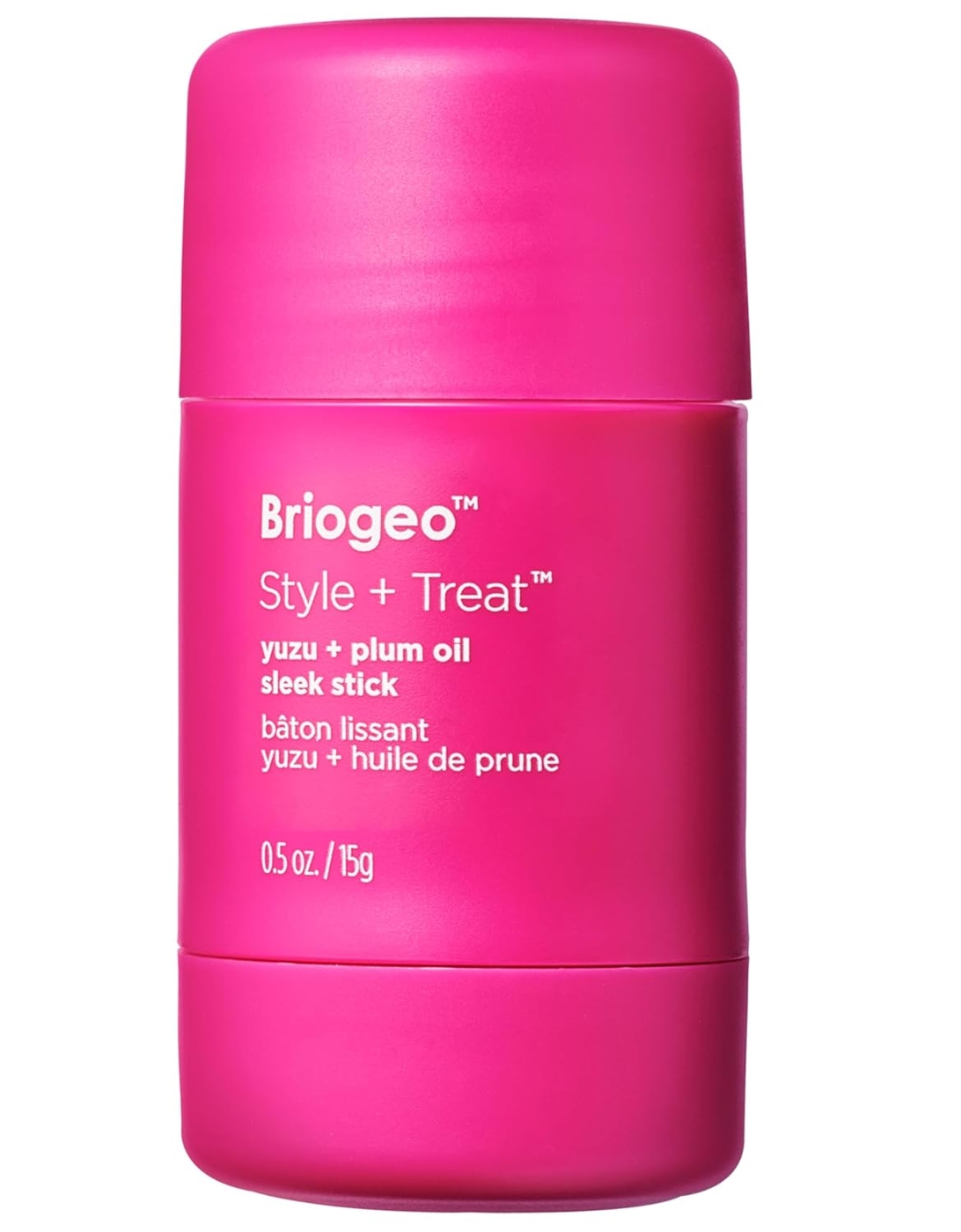 Briogeo Style + Treat Hair Styling Sleek Stick | Flyaway Control & Smooth Styles | Lightweight Finishing Balm | Silicone-Free | Vegan & Cruelty-Free | 0.5 oz