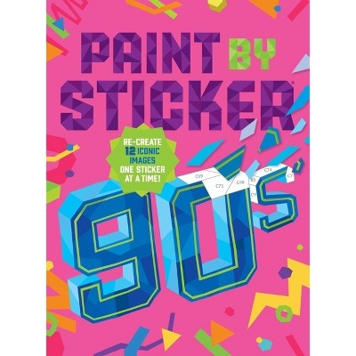 Paint by Sticker 12 Pages 90s Activity Book
