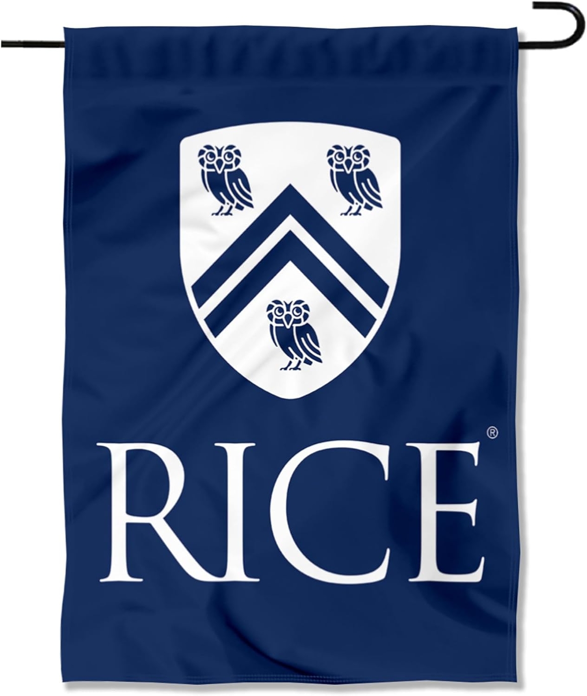 Rice Owls Crest Logo Garden Banner Flag