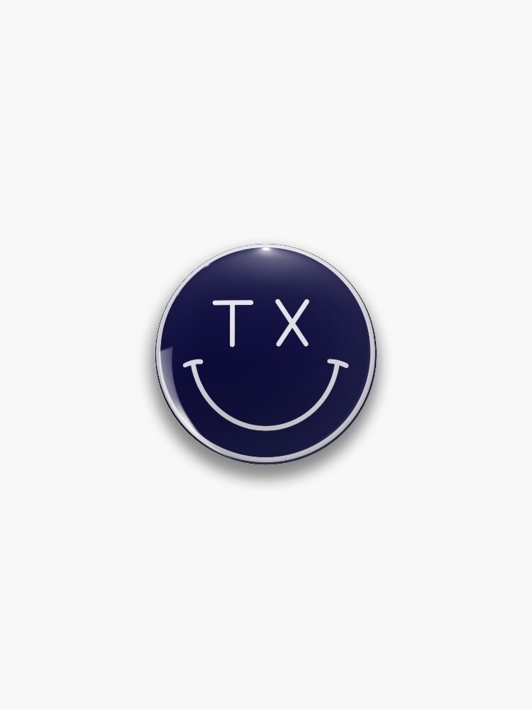 Rice University Smiley face Pin