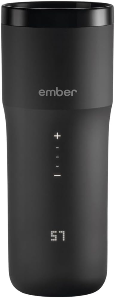Ember Temperature Control Smart Travel Mug 2+ with Apple Find My Feature - 355 ml App-Controlled, Rechargeable Insulated Coffee Flask with Leakproof Lid - Fits Most Cup Holders - 3-hr Battery Life