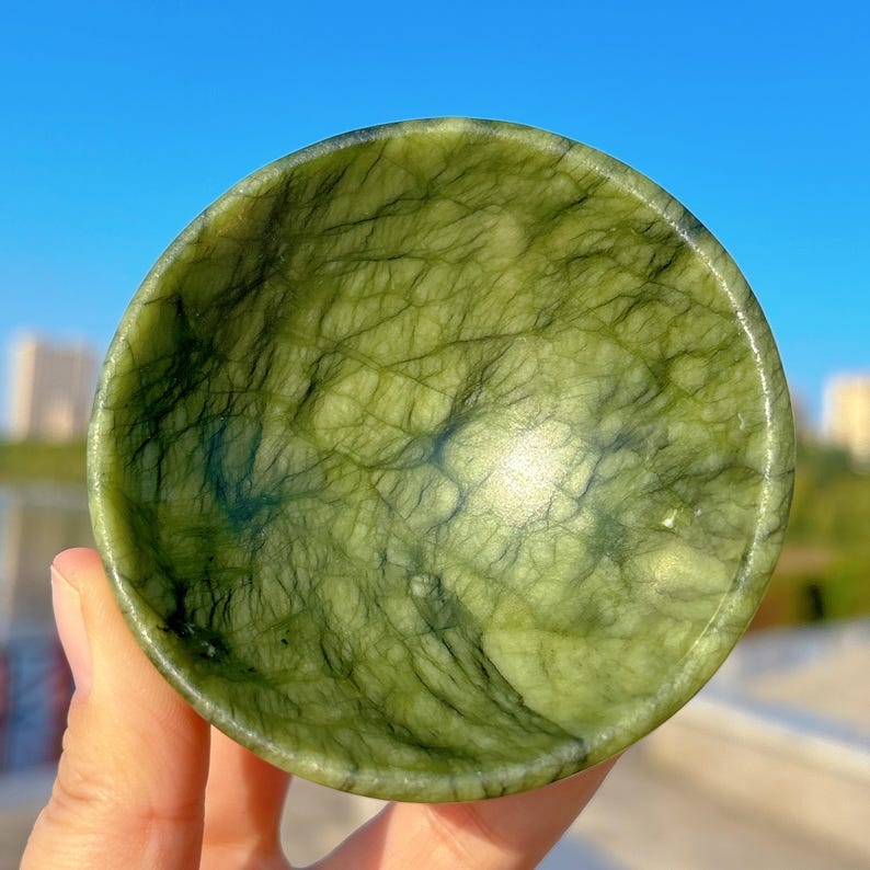 Natural Hsiuyen Jade Bowl,Quartz Crystal Bowl,Reiki Healing,Home Decoration,Energy Crystal Gifts,Crystal Souvenir,Energy Storage Bowl