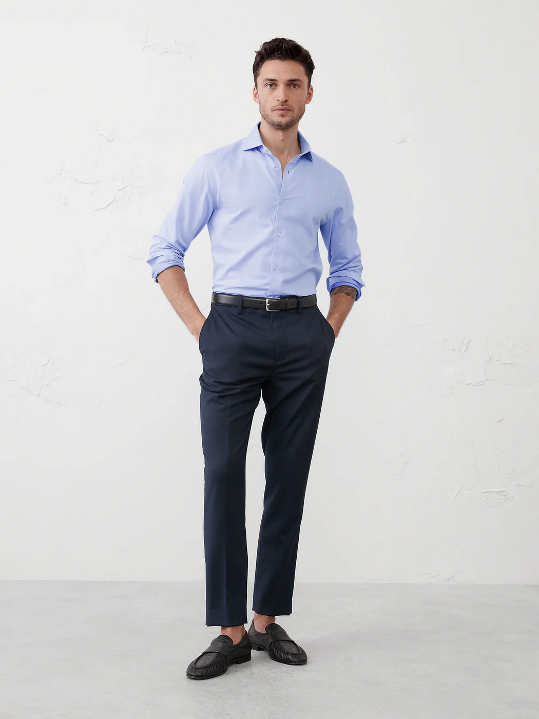 Slim-Fit Dobby Dress Shirt