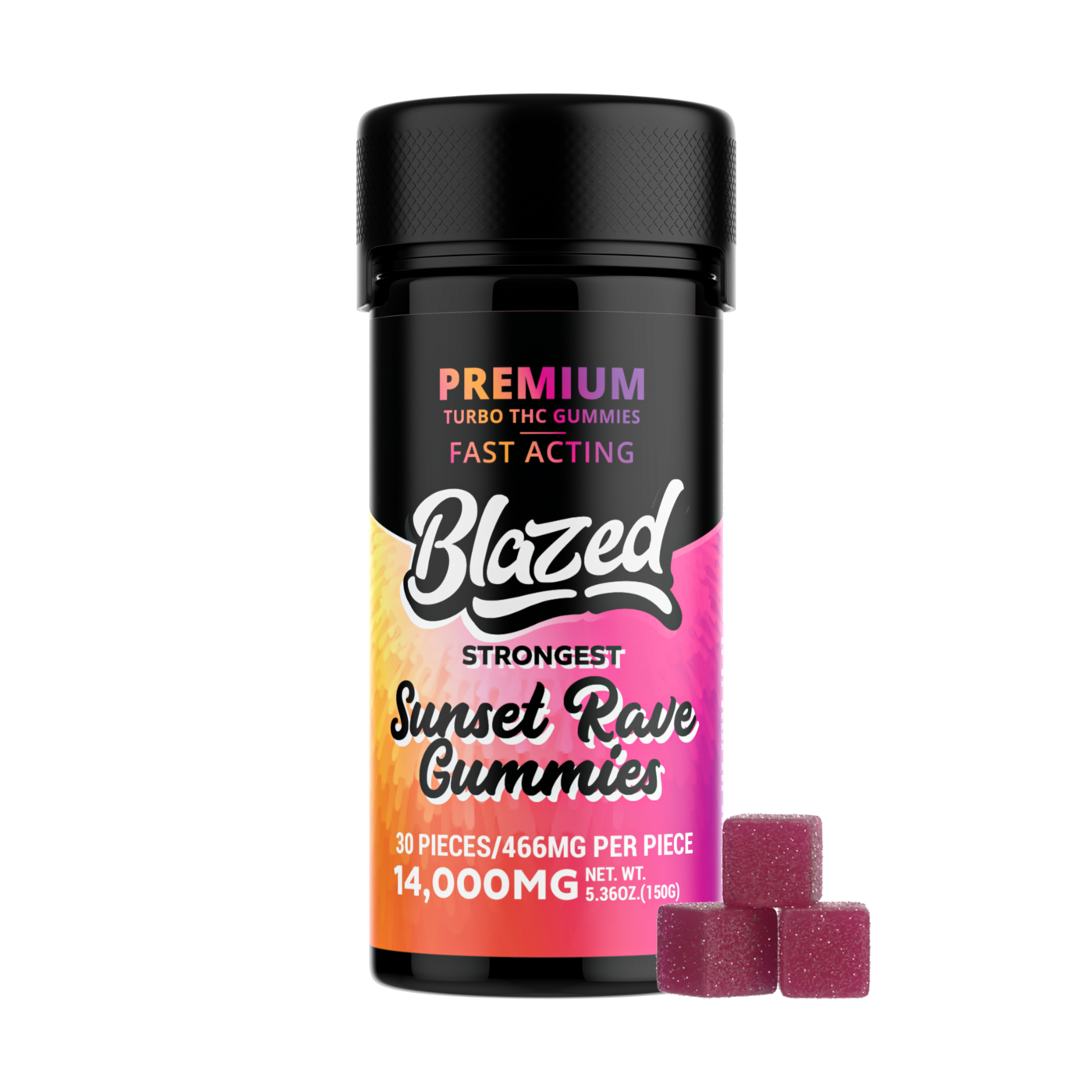 14,000MG Turbo THC Gummies - Blazed