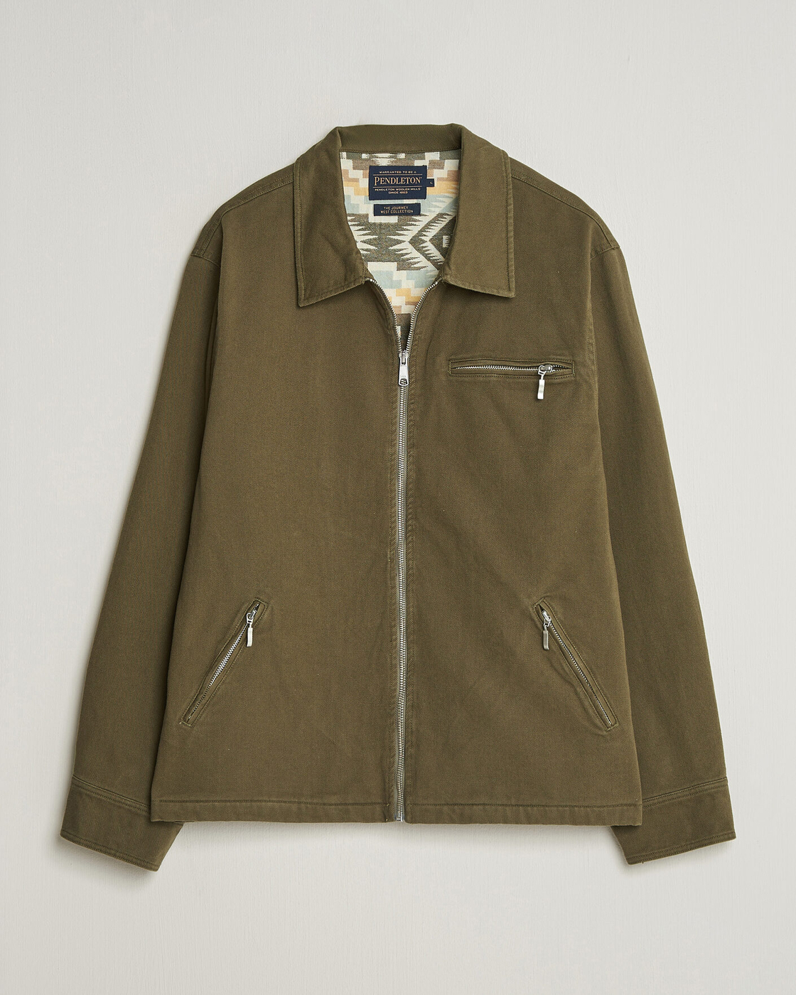 Pendleton Blandet Lined Bomber Jacket Sage