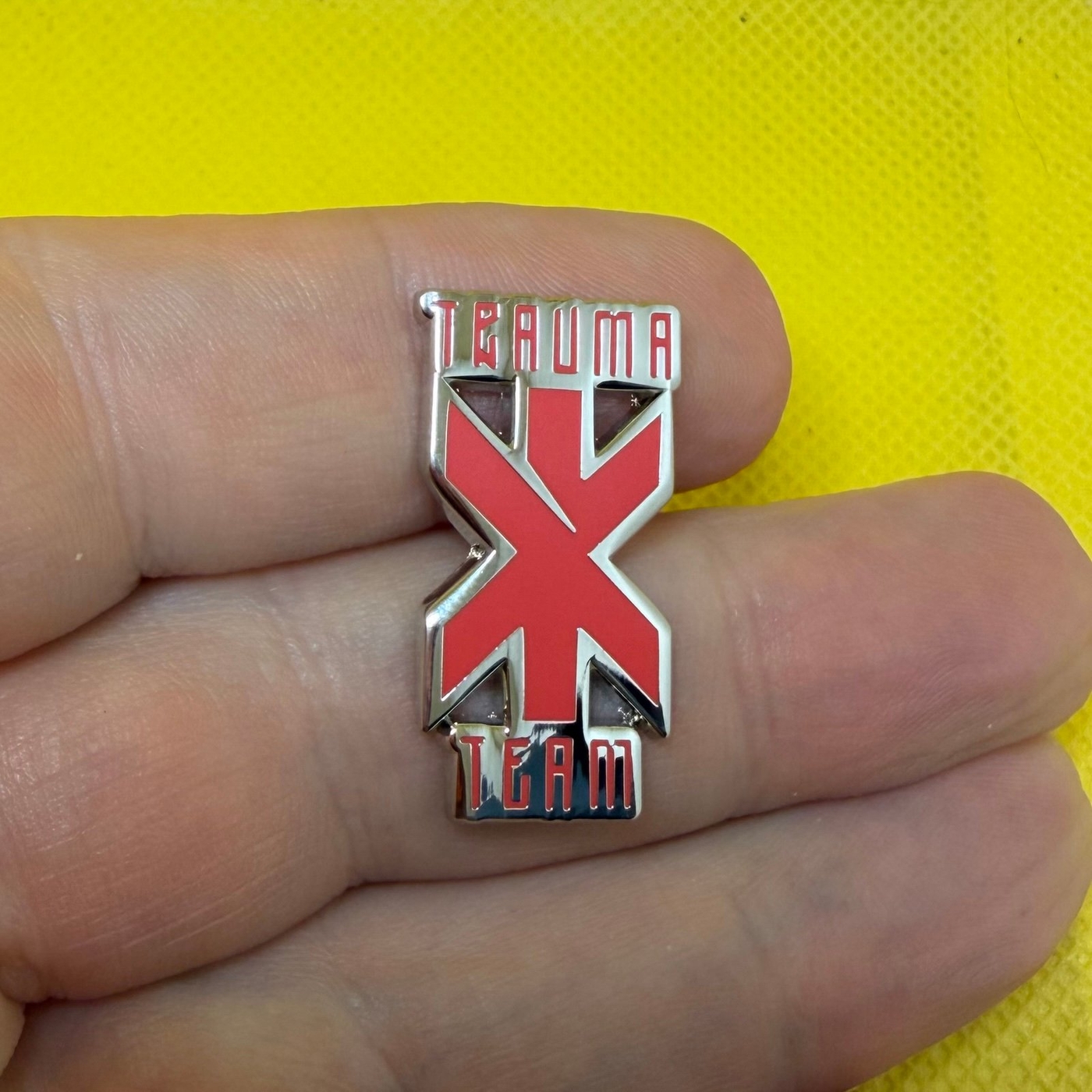 Trauma Team enamel pin Cyberpunk 2077 Edgerunners video games
