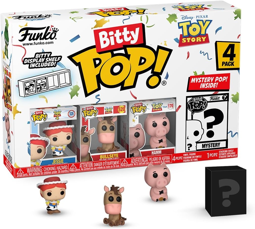 Funko Bitty POP! 4 Pack: Disney Pixar Toy Story - Jessie, Bullseye, Hamm