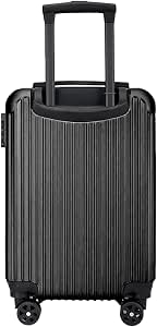 KITUL Maleta de Viaje,20 Inch Plegable,Maleta de Viaje 10 kgs con Bloqueo de Contraseña,con Ruedas Giratorias, Resistente a Los Arañazos, Agua E Impactos, para La Cabina Del Avión (Negro)