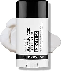 The INKEY List Glycolic Acid Exfoliating Body Stick 45g, Multiple Concerns, One Targeted Solution, Delivers Deep, Effective Exfoliation, Fragrance Free, Suitable For All Skin Types