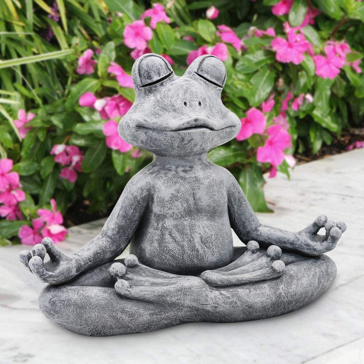 Goodeco Meditating Yoga Frog Statue - 12.5