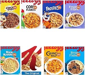 Breakfast Cereal Mini Boxes – 8 Single-Serve Portions, 226g Variety Pack