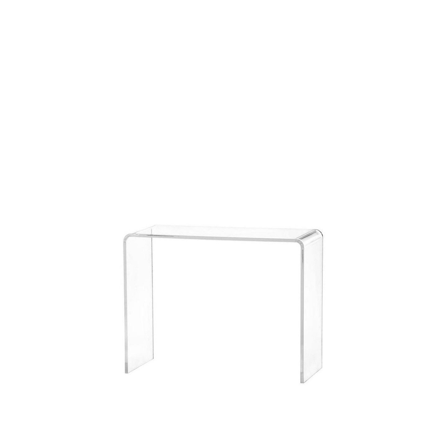 Large Modern Console Table –  Clear Acrylic with a Sleek, Transparent Finish, Offering a Minimalist and Stylish Design for Contemporary Living Rooms, Hallways, or Entryways