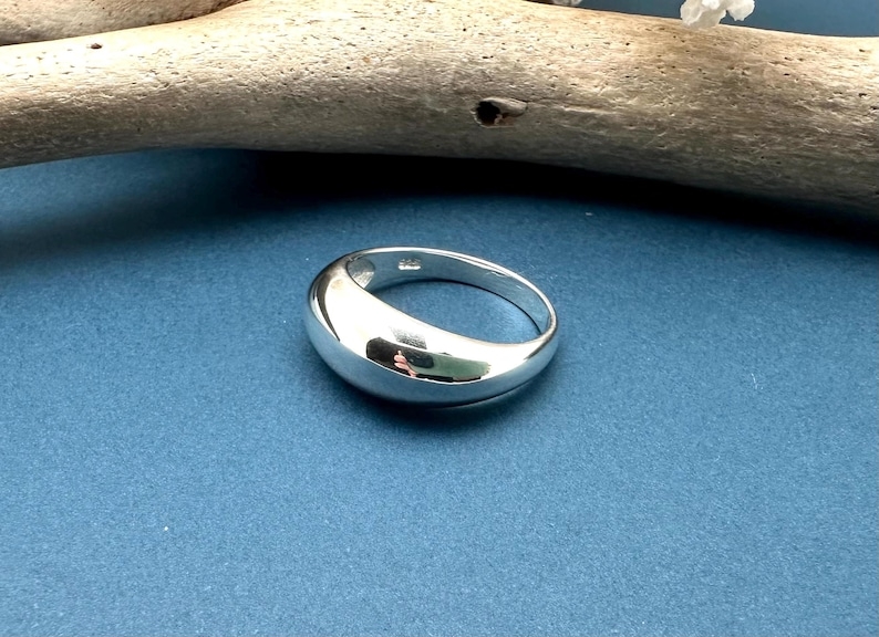 Sterling Silver Dome Ring – Modern Stackable Band