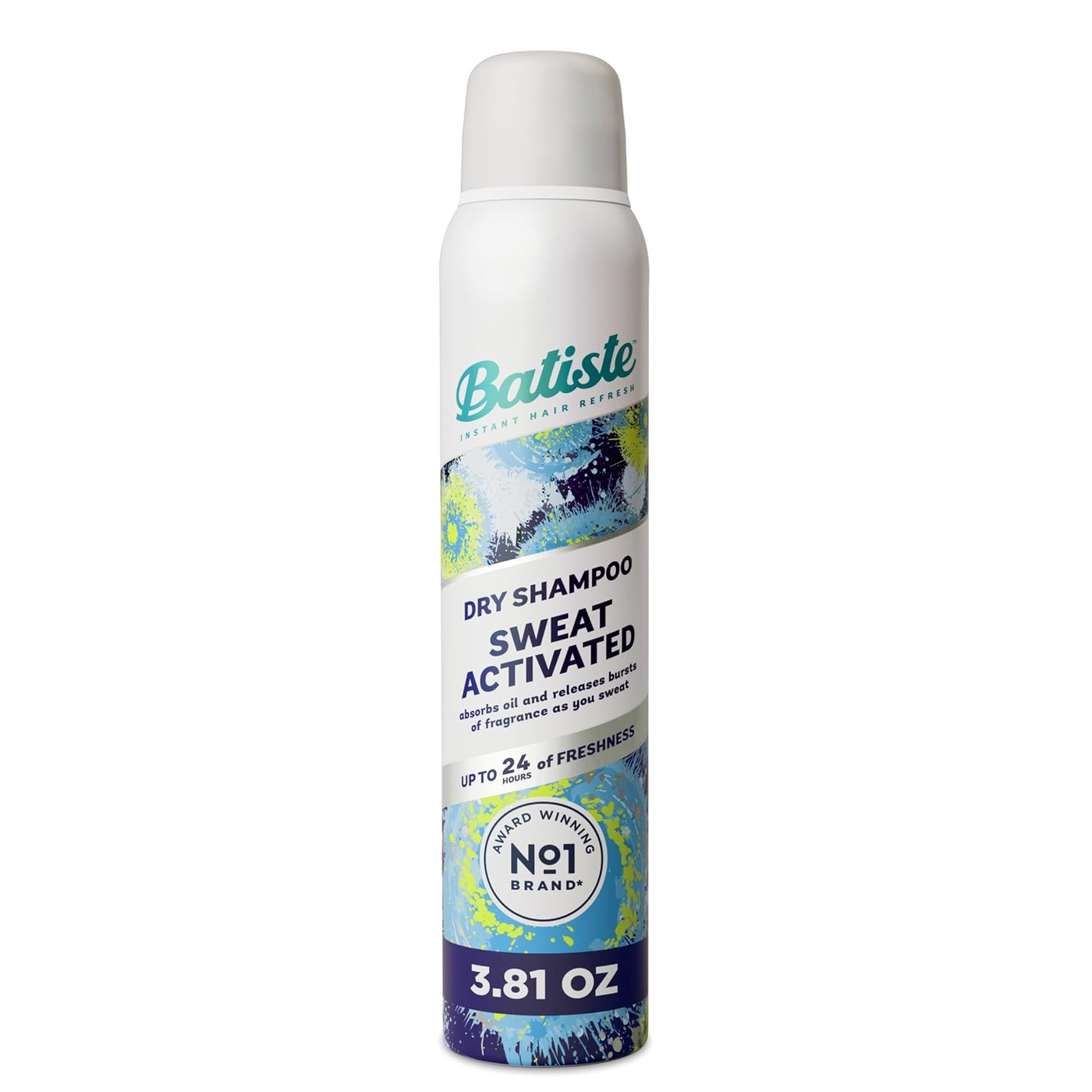 Batiste Sweat Activated Dry Shampoo with Scent-Releasing Tech, 3.81 Oz