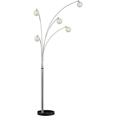 Possini Euro Design Allegra Mid Century Modern Arc Floor Lamp 88