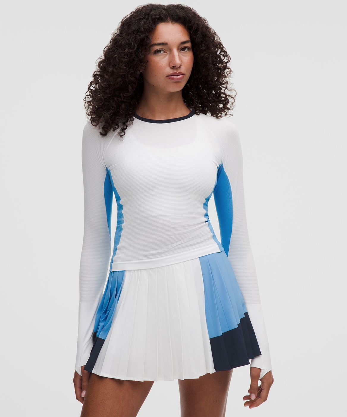 Swiftly Tech Long-Sleeve 2.0 Waist Length *Colour Block | Women's Long Sleeve Shirts | lululemon