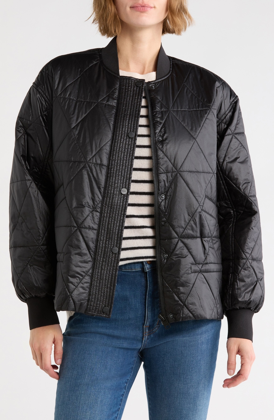 Alii Quilted Bomber Jacket