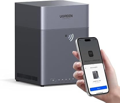 UGREEN NASync DH4300 Plus 4-Bay Desktop NAS, 4K HDMI NAS Server for Home