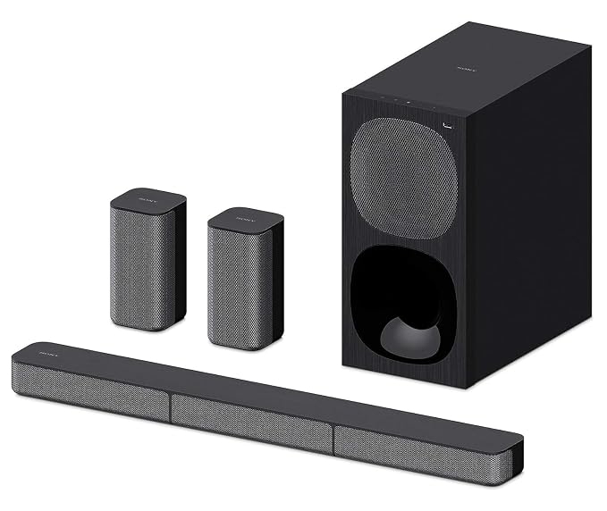 Sony HT-S20R Real 5.1ch Dolby Digital Soundbar for TV with subwoofer and Compact Rear Speakers, 5.1ch Home Theatre System (400W,Bluetooth & USB Connectivity, HDMI & Optical connectivity)
